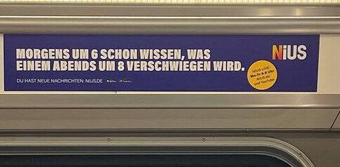 Stellungnahme zur NIUS Werbeaktion in der BVG